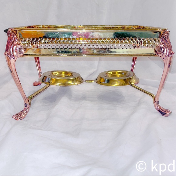 Vintage Anchor Hocking Buffet Serving Rack w 2 1 qt Anchor Ovenware Loaf dishes - Picture 4 of 10